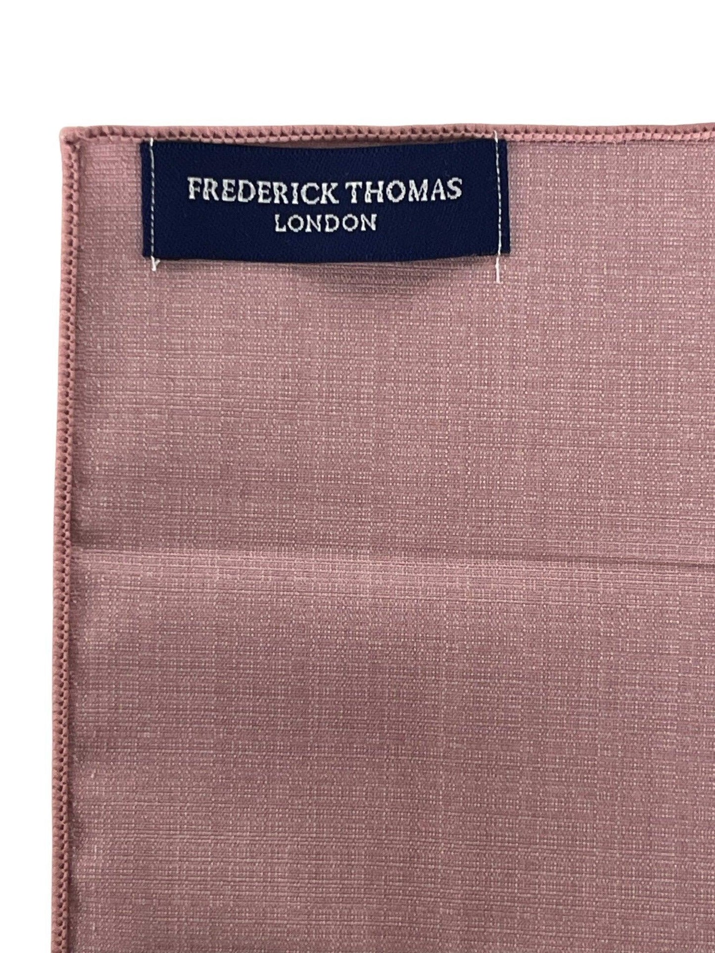Matching dusky dusty pink brick bamboo tie and pocket square