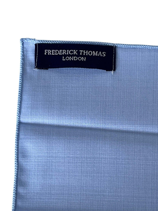 light baby dusky pale blue bamboo pocket square