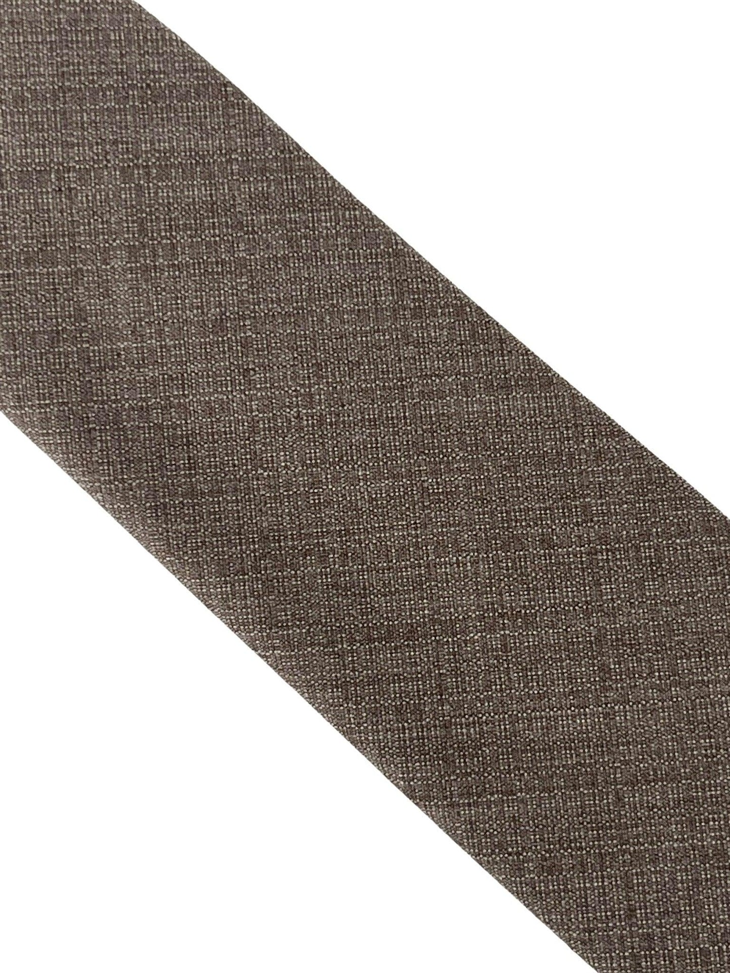 Matching beige taupe brown bamboo tie and pocket square