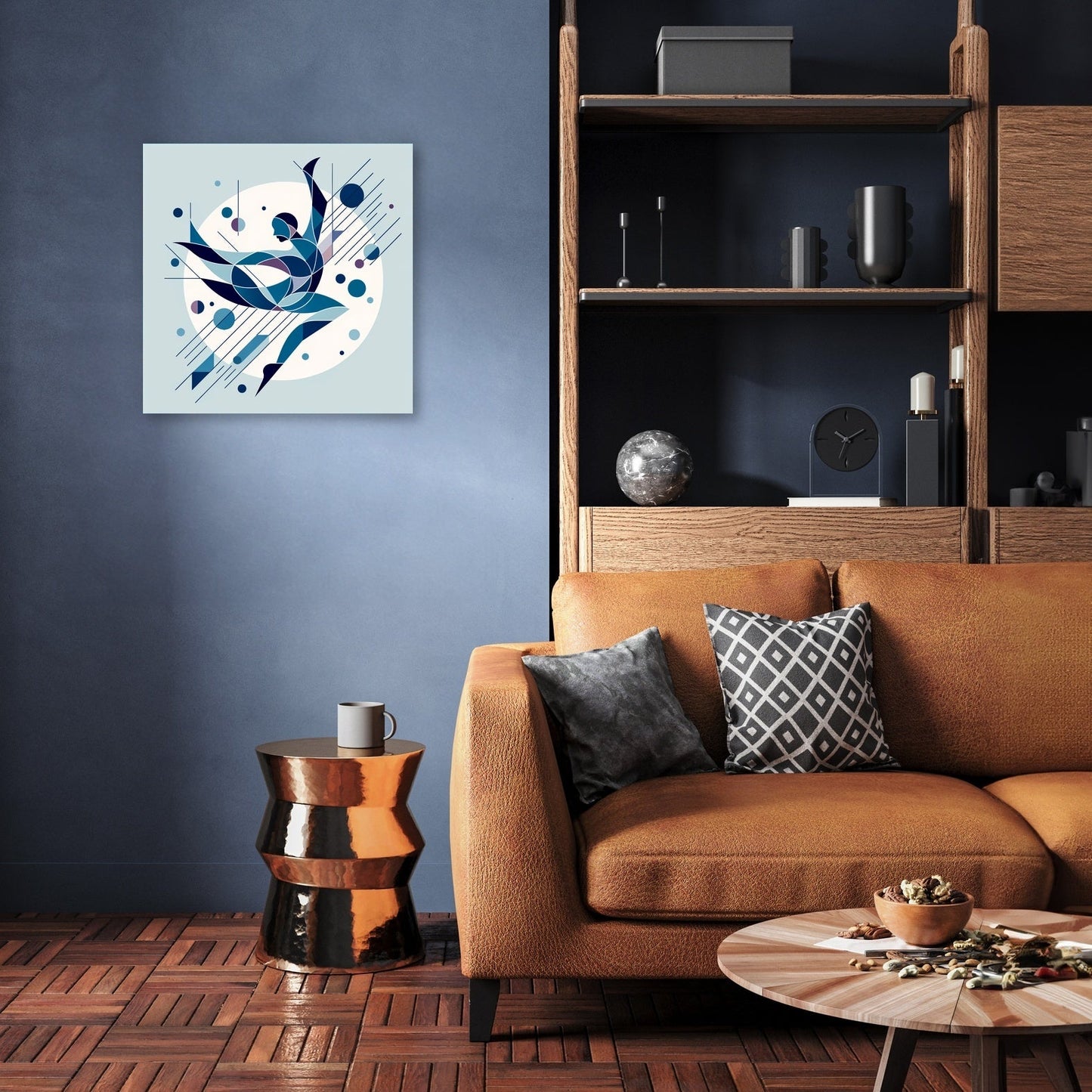 Geometric Dance Canvas