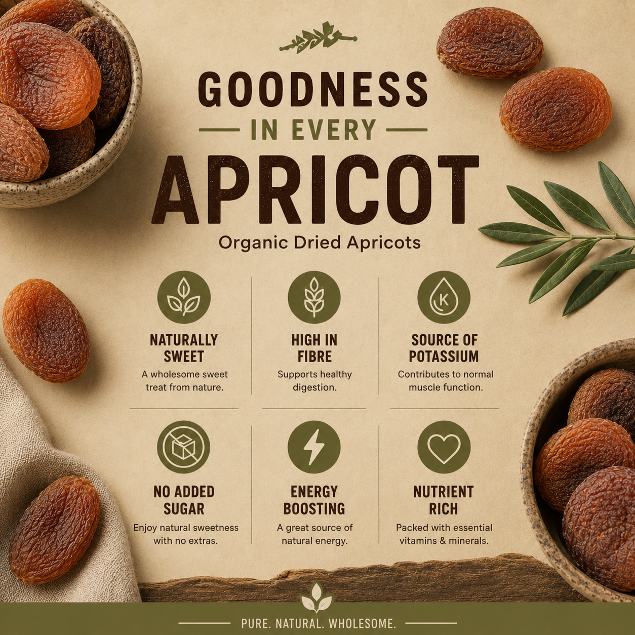 Organic Dried Apricots