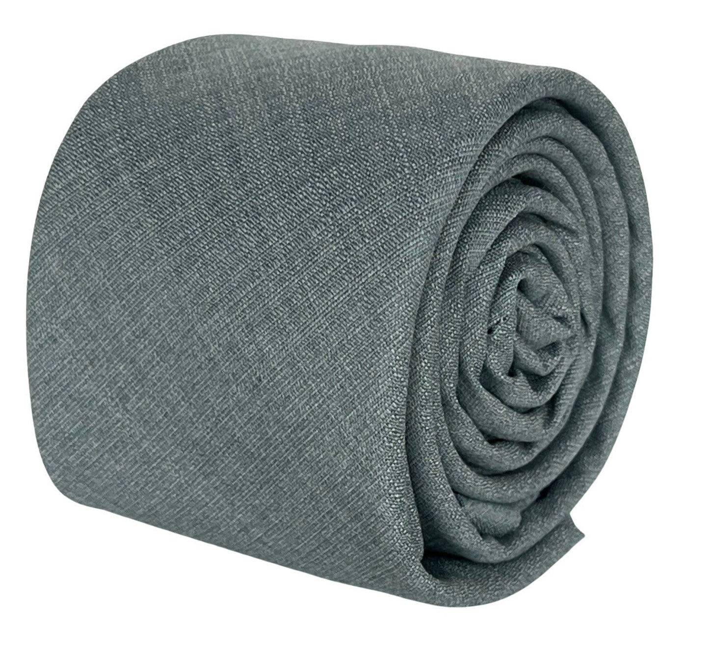 Matching plain sage mint olive green bamboo tie and pocket square set
