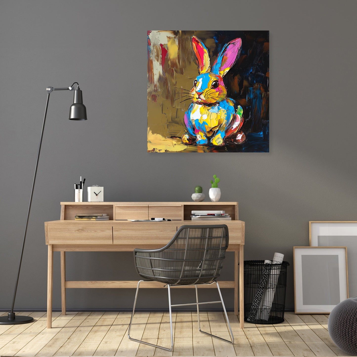 Golden Bunny Canvas