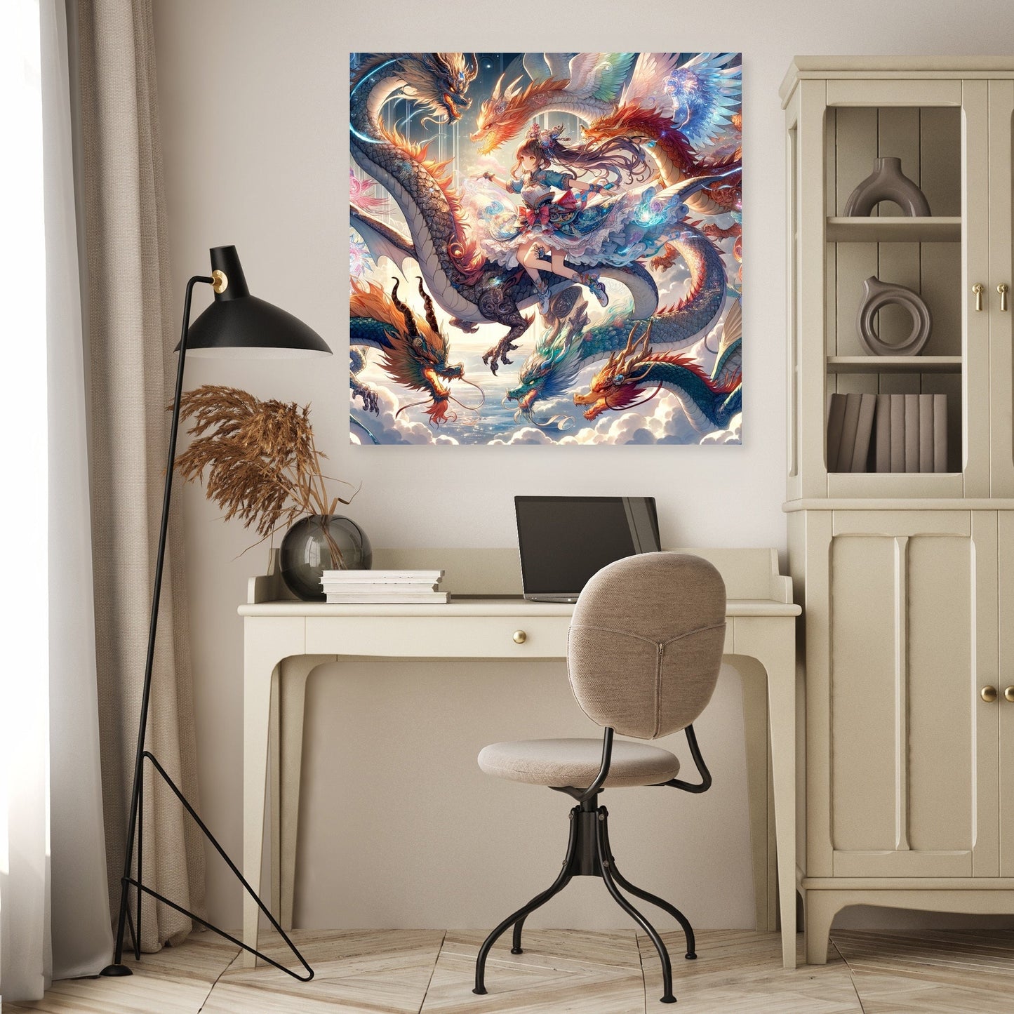 Elemental Dragon Dance Canvas
