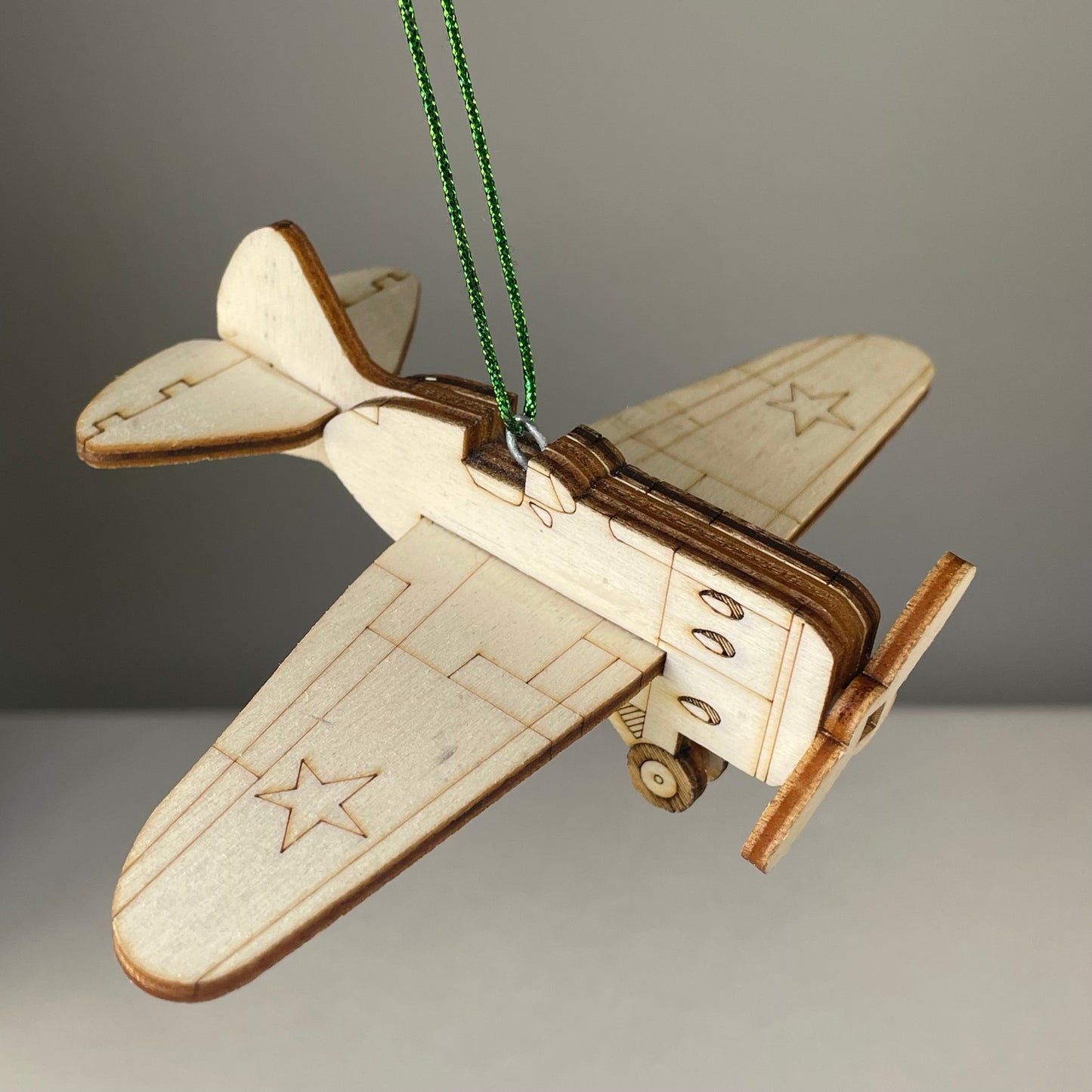 Plane Bauble - Handmade Ornament by Curious Rabbit ®