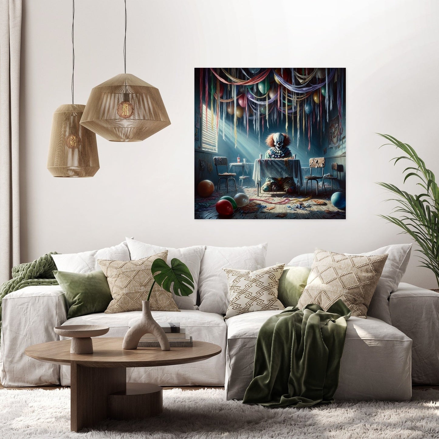 Haunted Party Room Canvas
