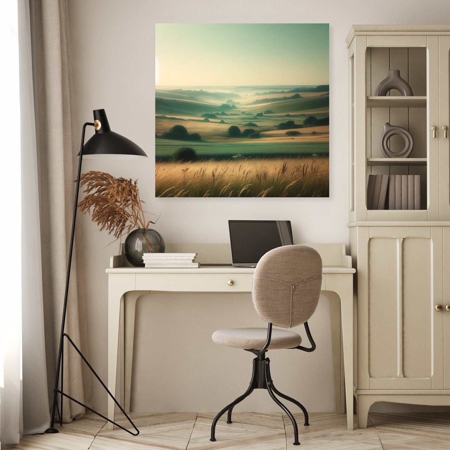 Hazy Summer Countryside Canvas
