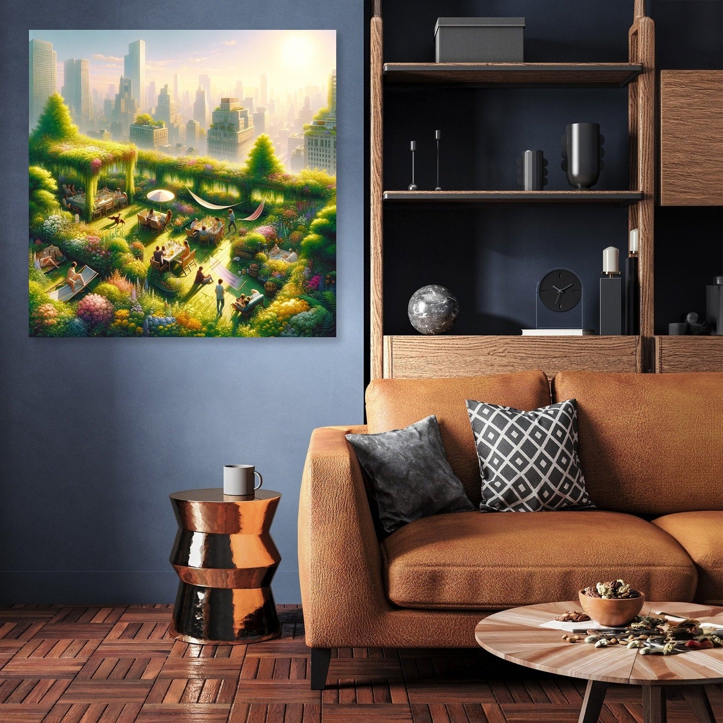 Summer Urban Oasis Canvas