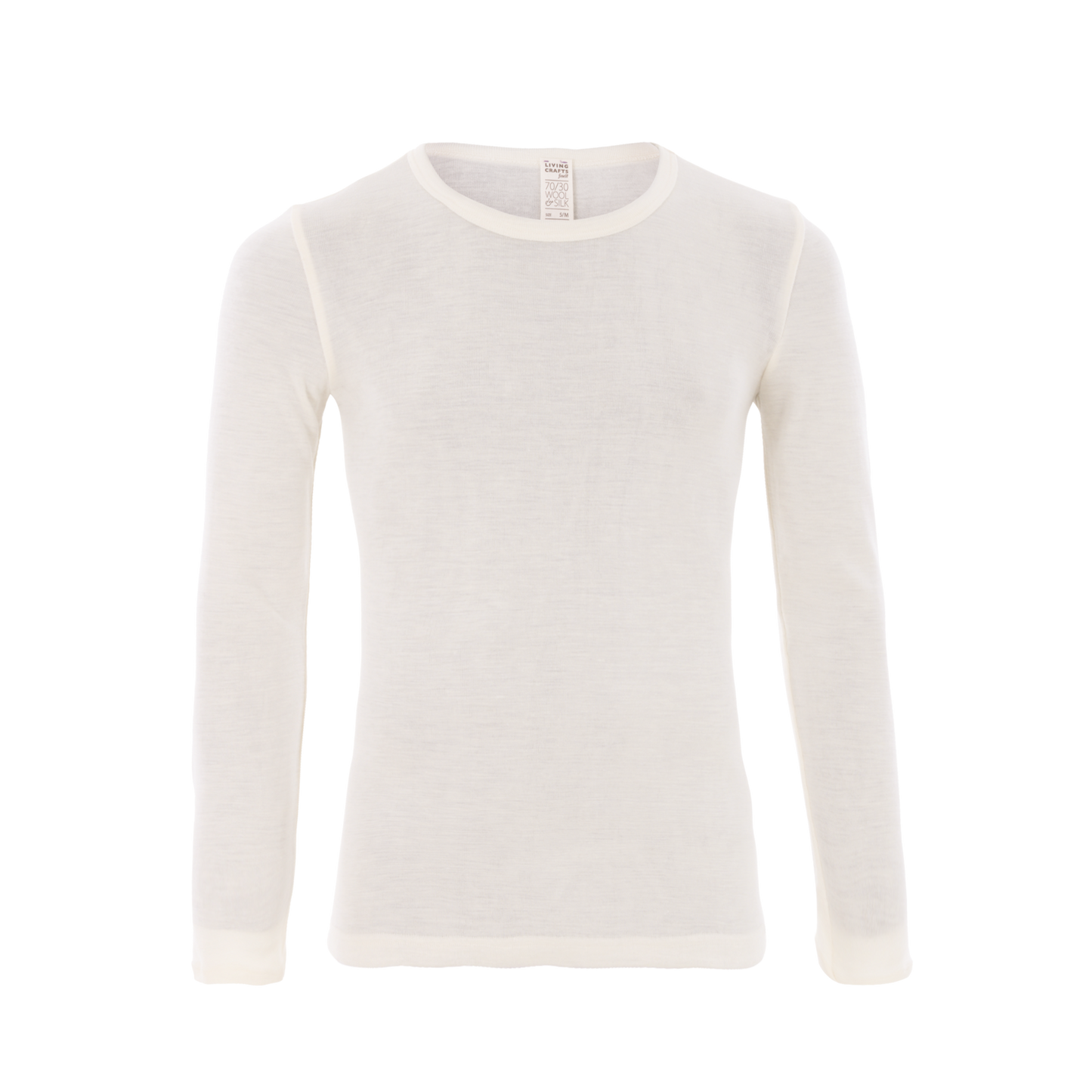 Organic Wool & Silk Long Sleeve T-shirt: Mens