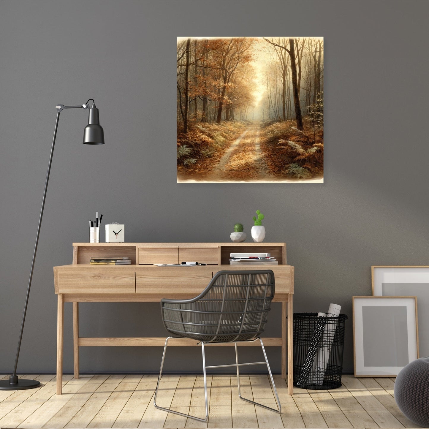 Autumn Evening Pathway Canvas