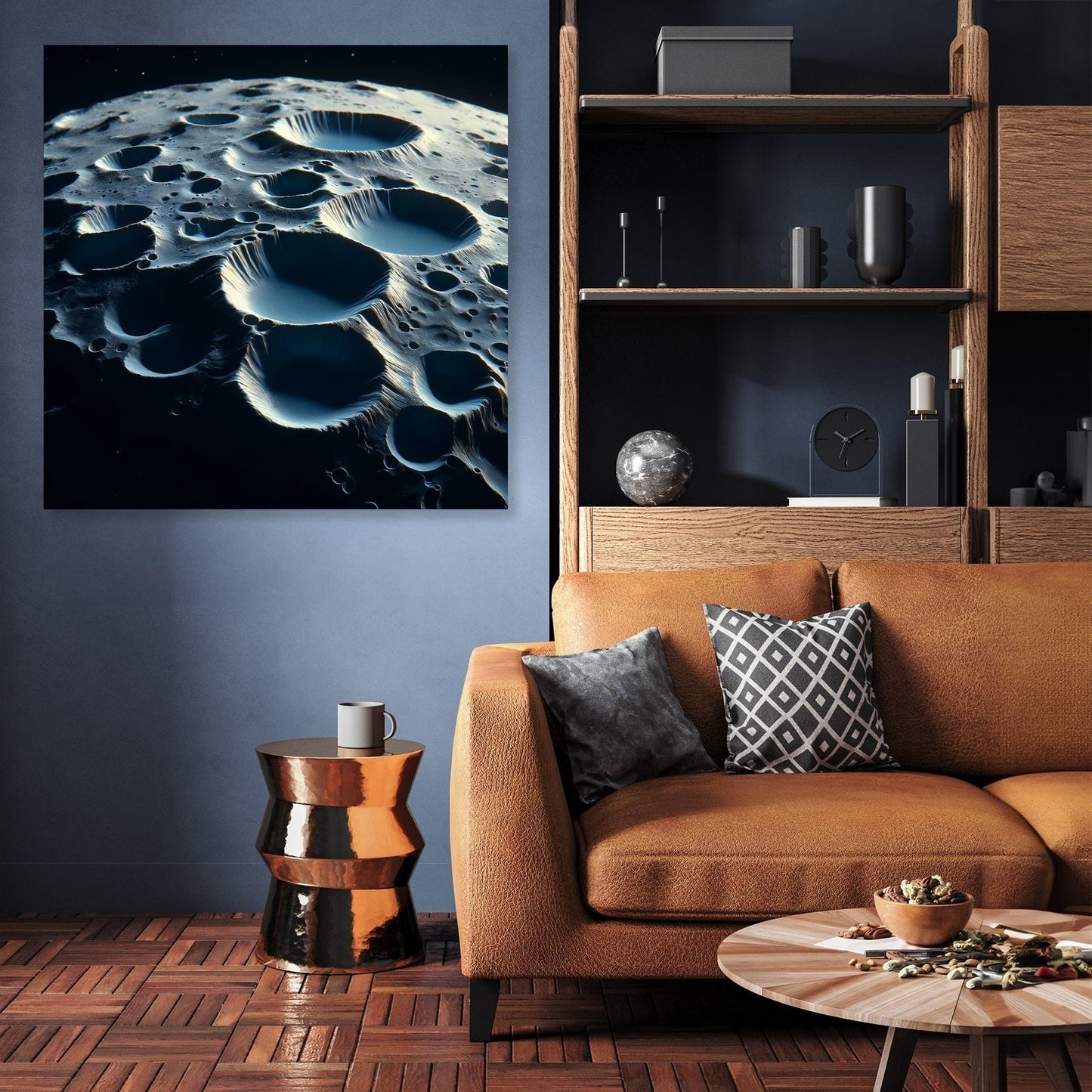 Mercury's Hollows Mystery Canvas