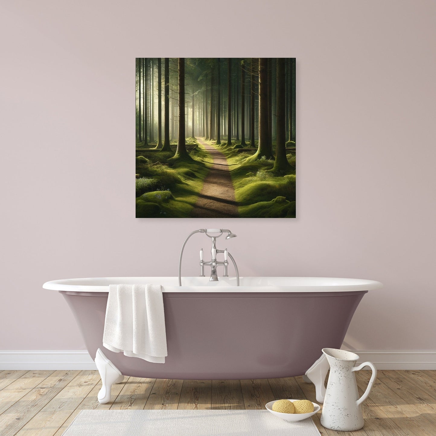 Tranquil Forest Pathway Canvas