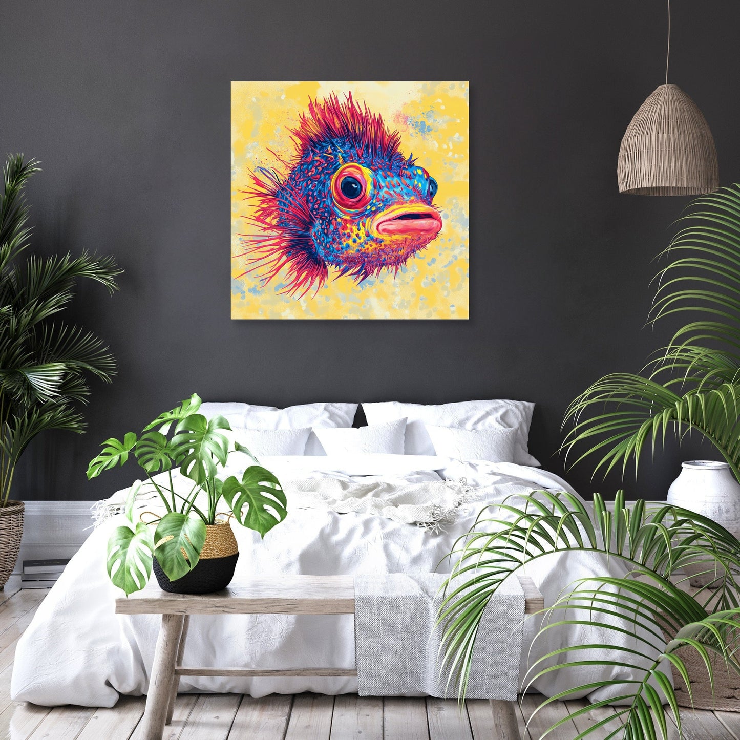 Pufferfish Radiance Canvas