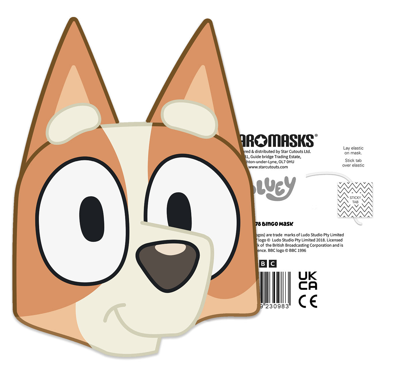 SM478 Bingo Face Mask - Single Face Mask
