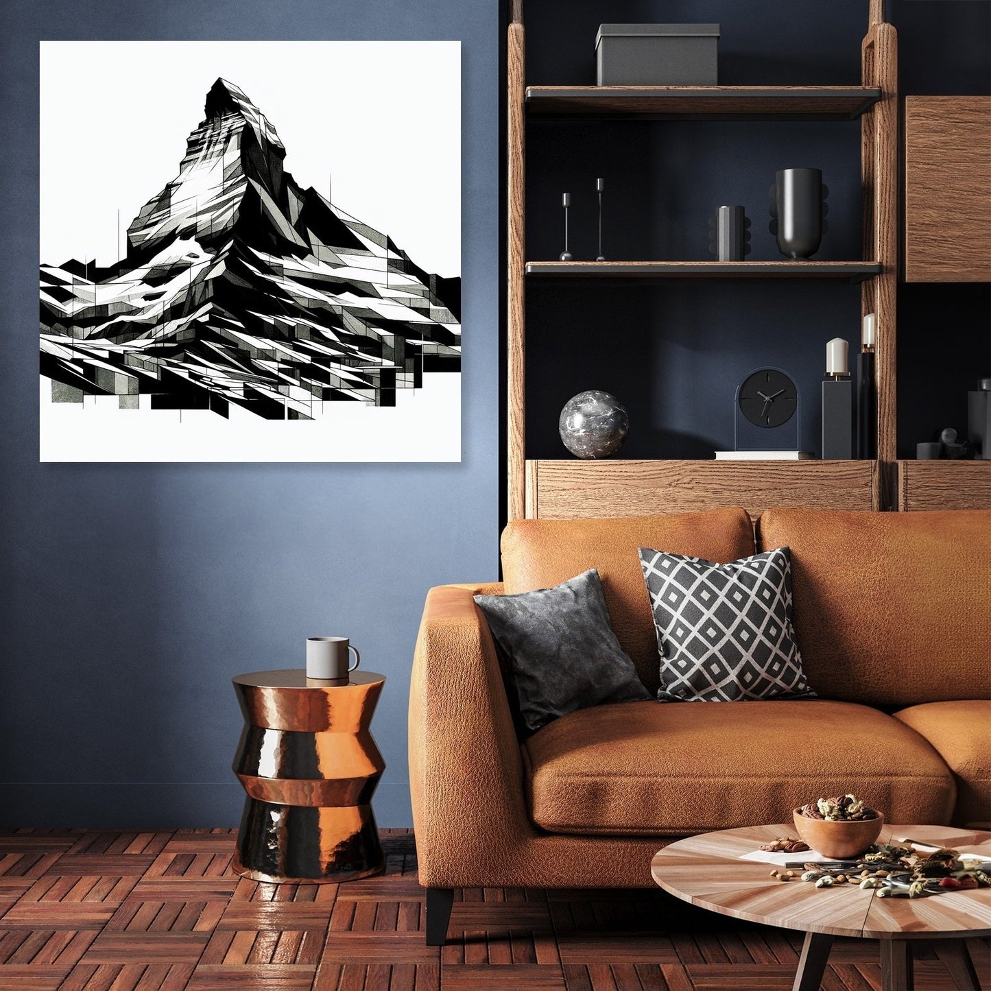 Matterhorn Cubist Shadow Canvas