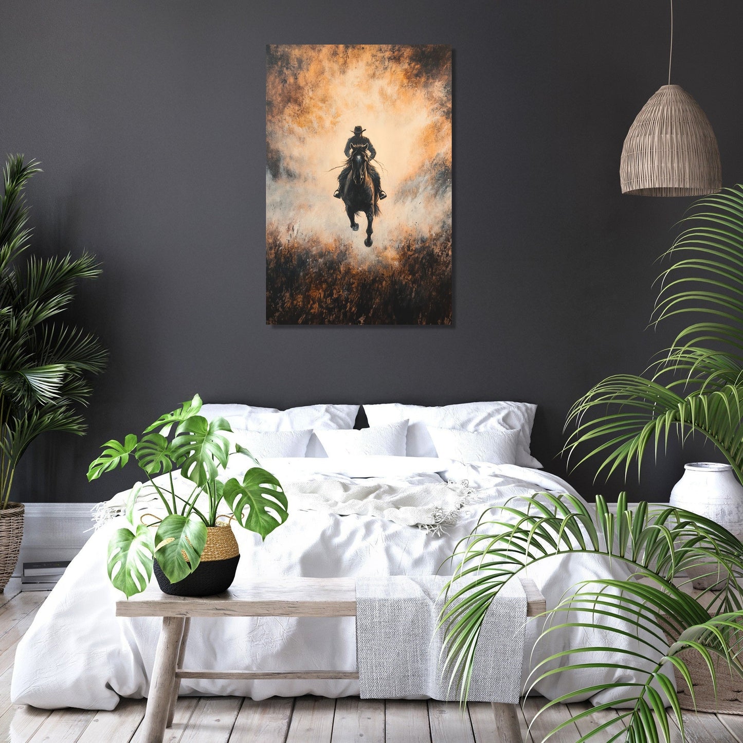 Galloping Horse Dawn Canvas