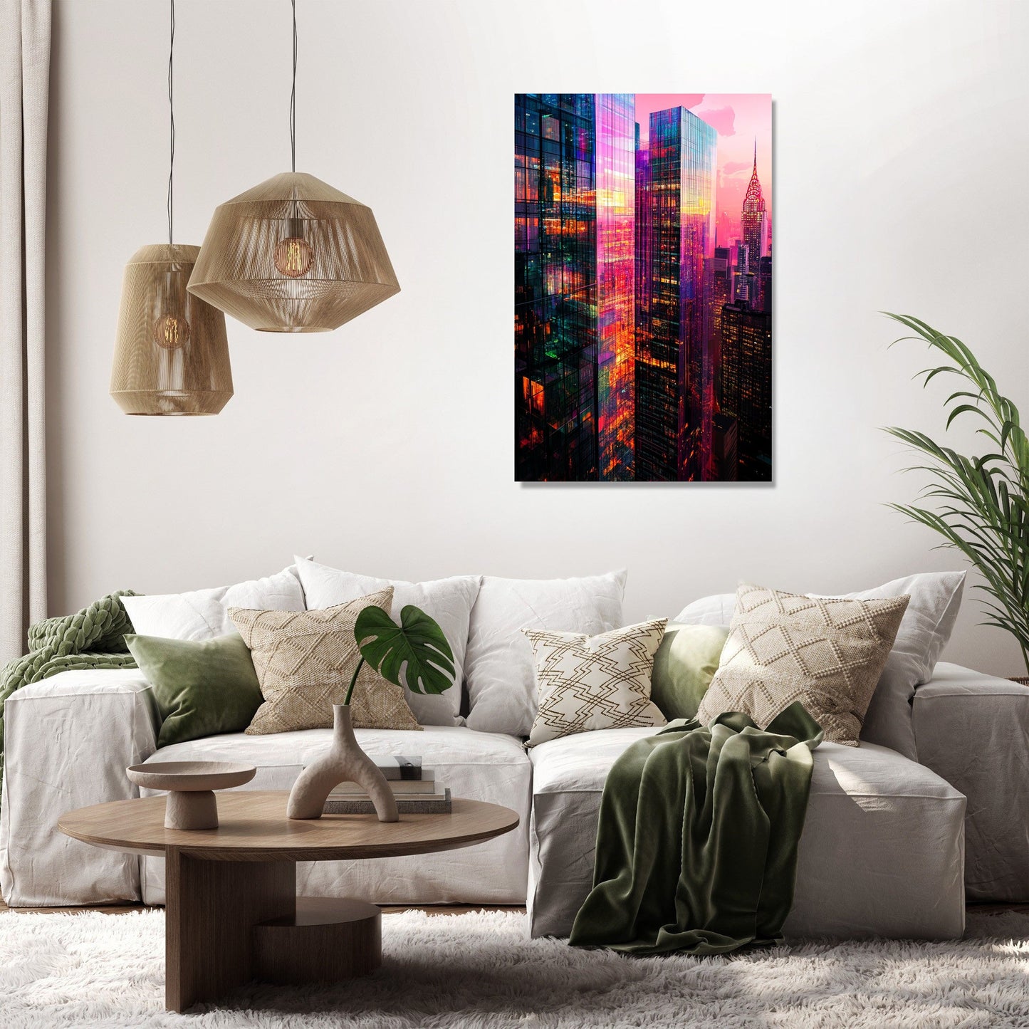 Skyscraper Reflections Canvas