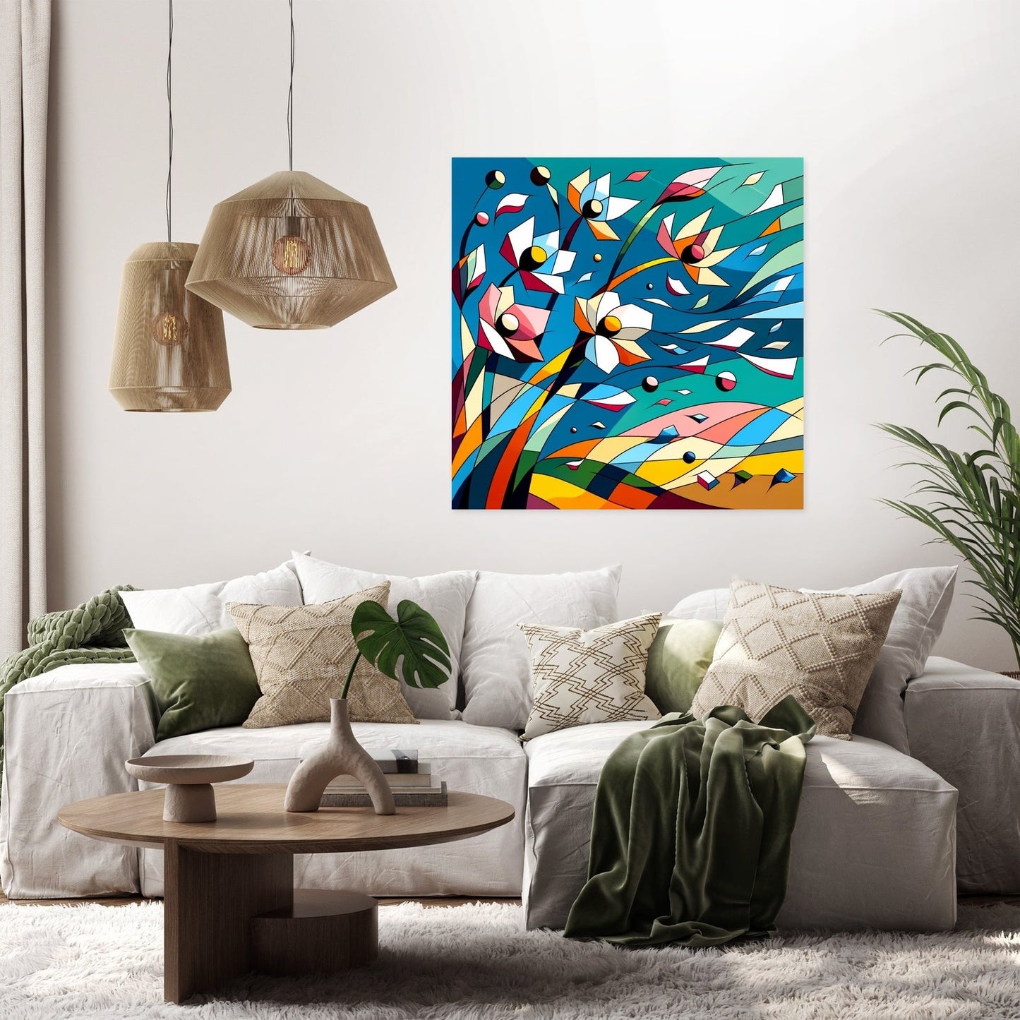 Breezy Petals Canvas