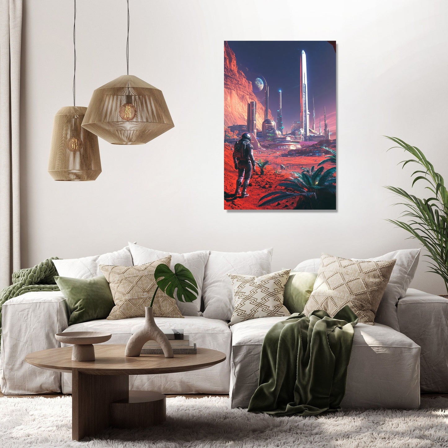Martian Cityscape Canvas