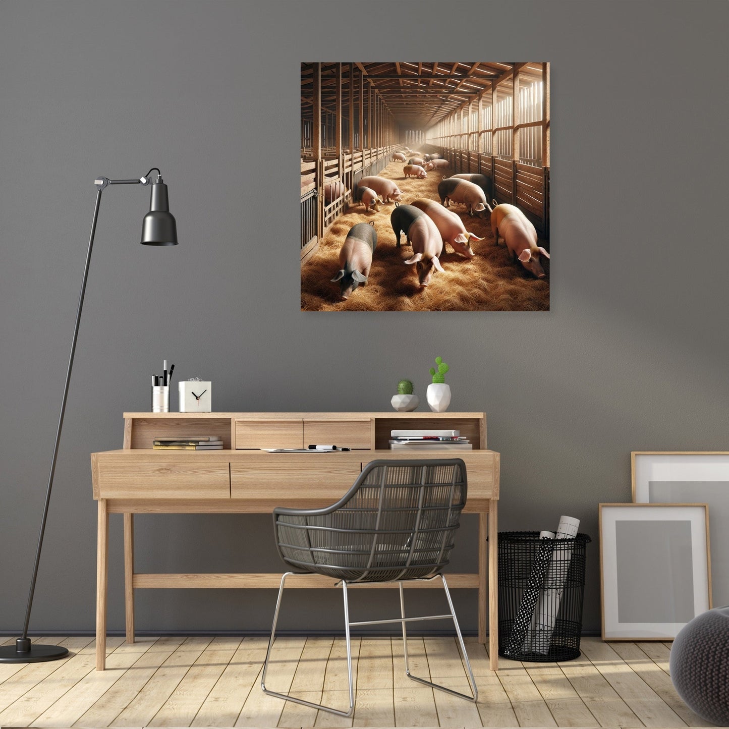 Pigsty Life Canvas