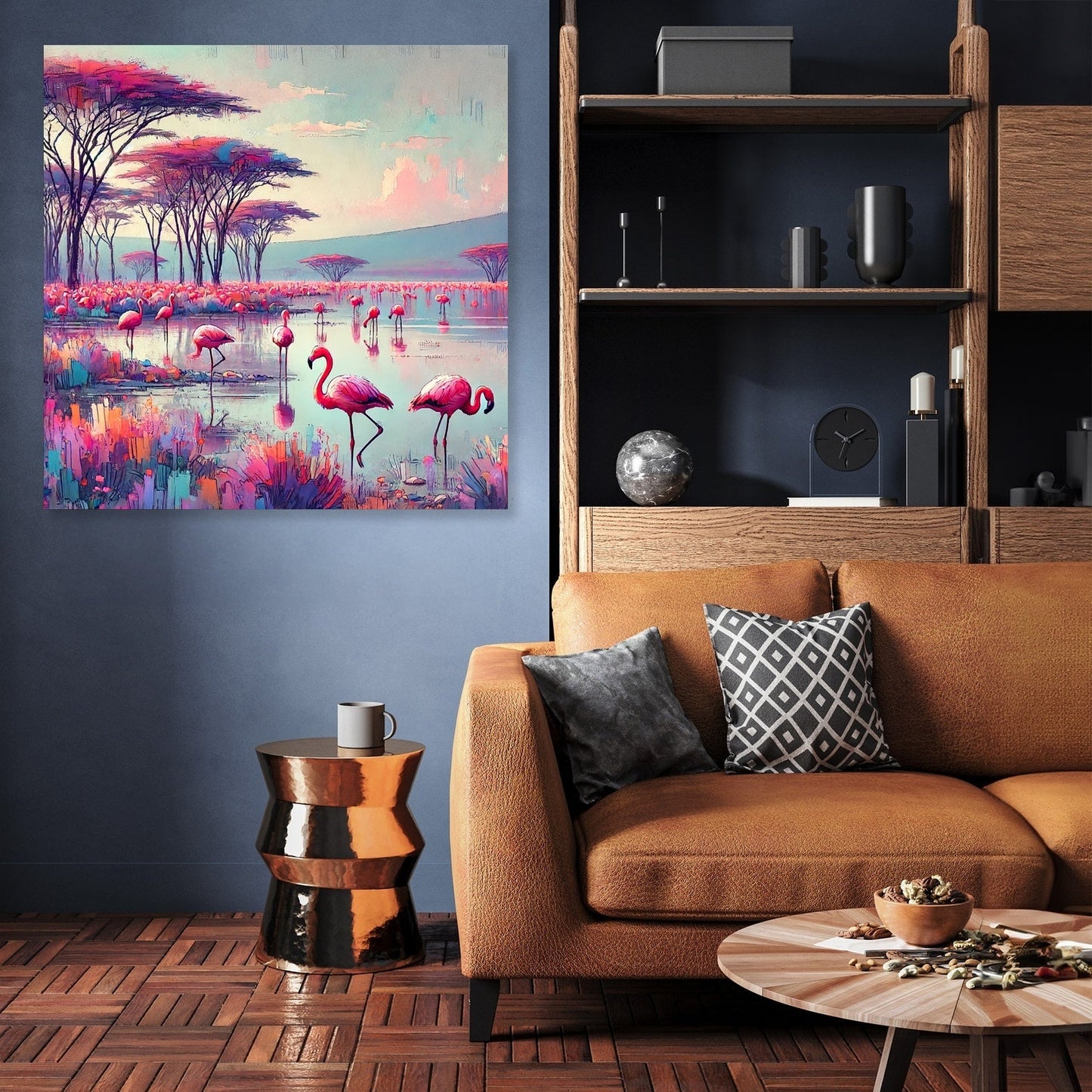 Flamingo Paradise Canvas