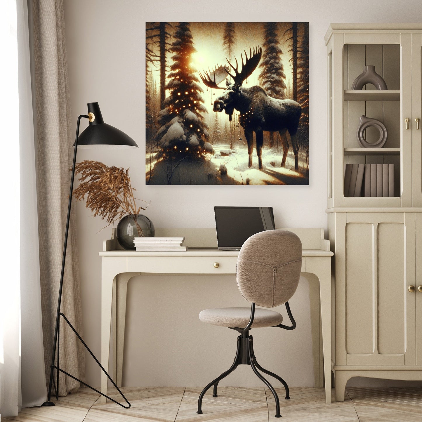 Festive Forest Majesty Canvas