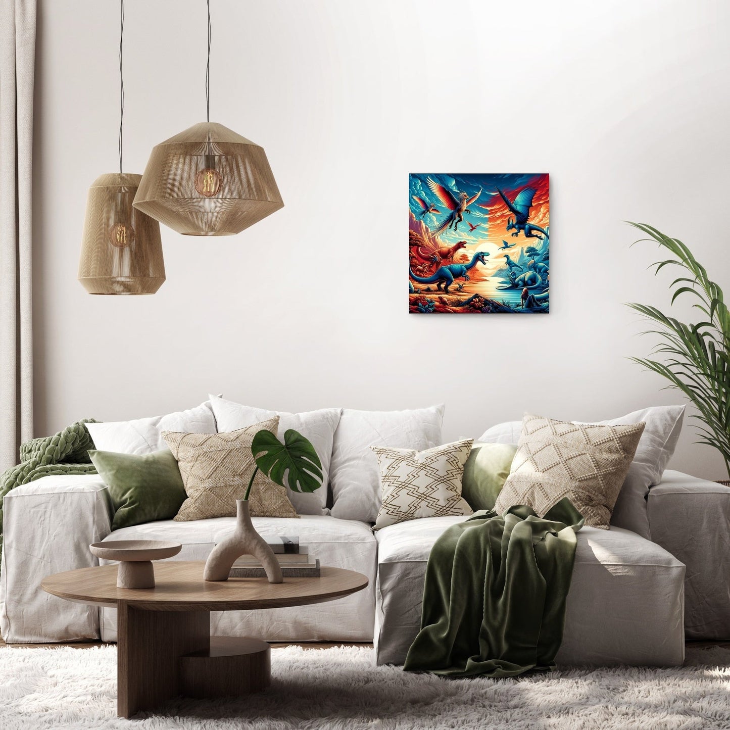 Dino Pop Fantasy Canvas