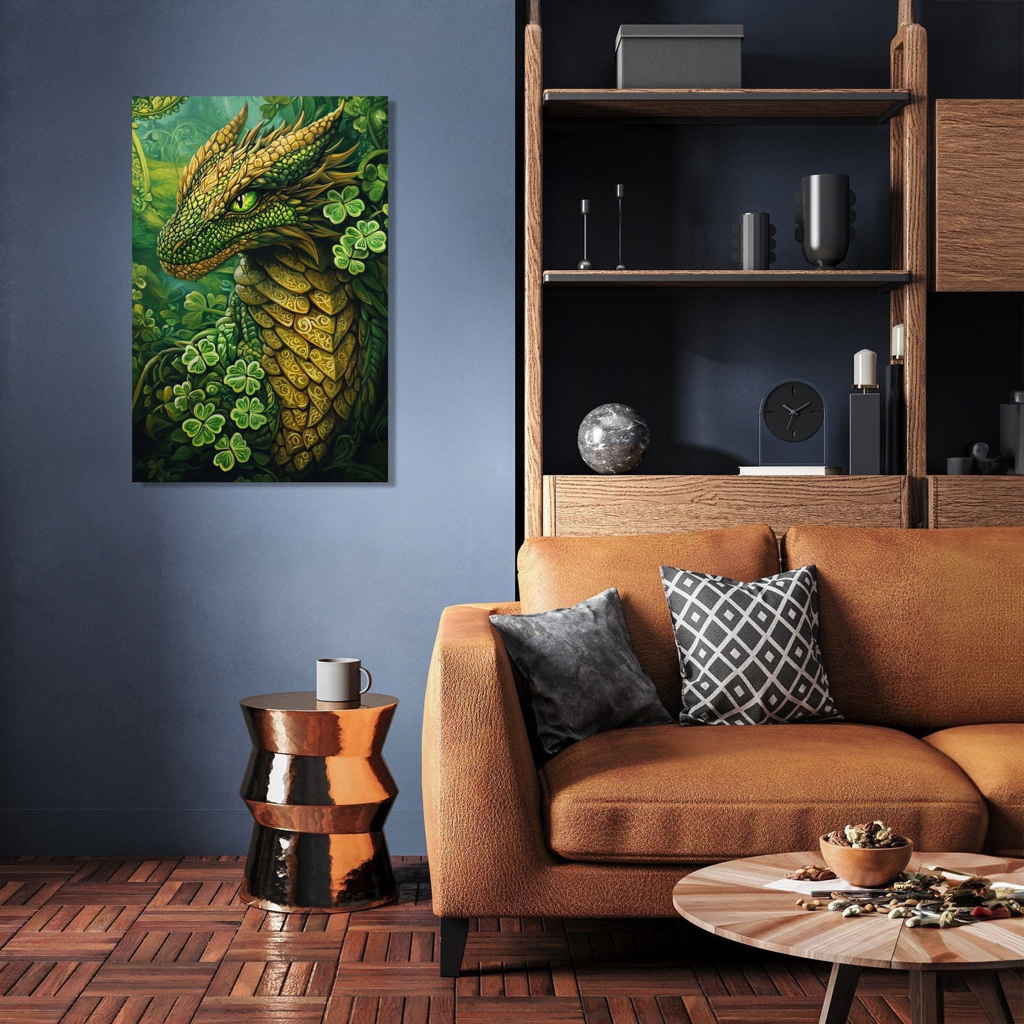 Shamrock Dragon Canvas