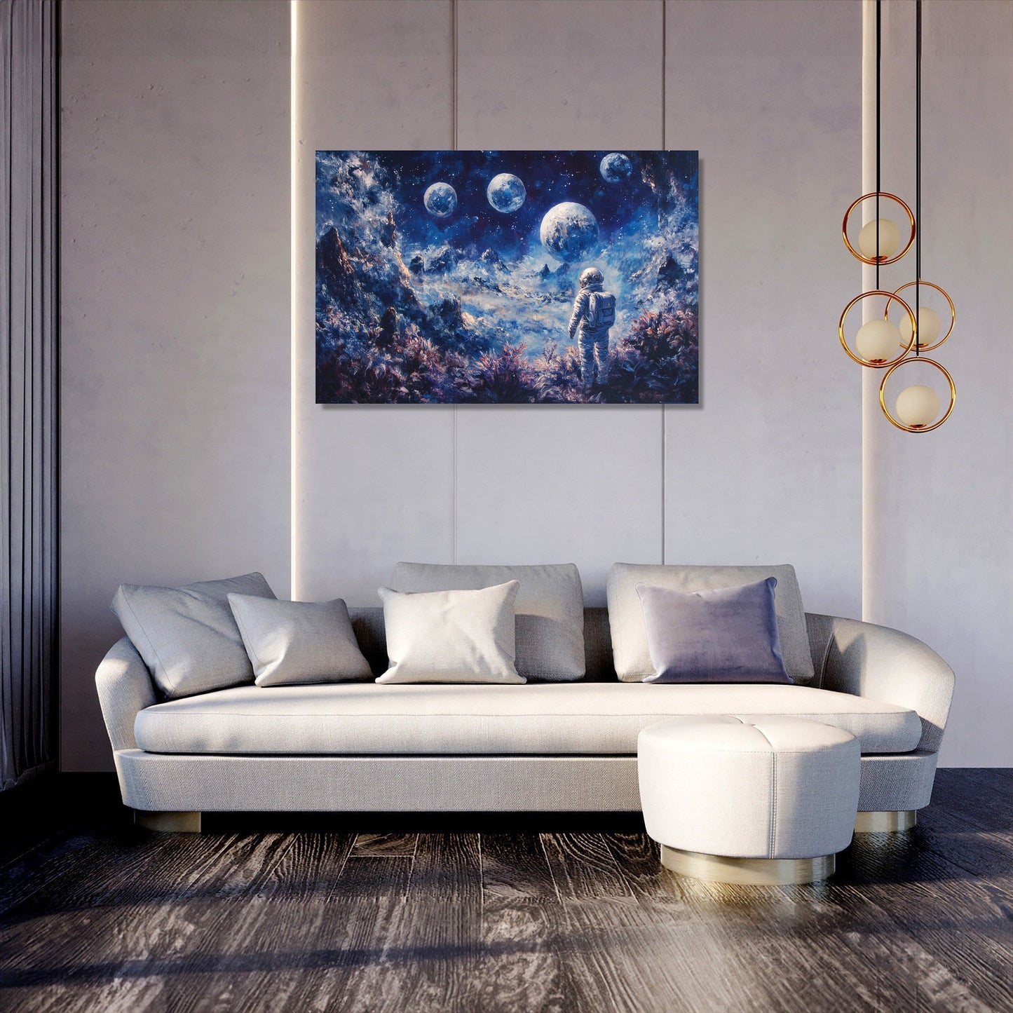 Astronaut's Longing Canvas