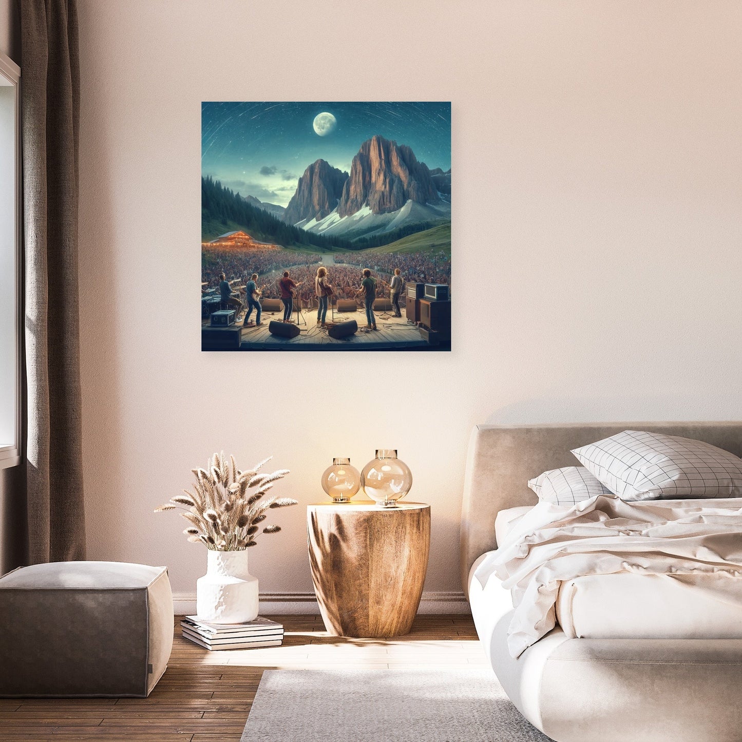 Mountain Rock Concert Canvas