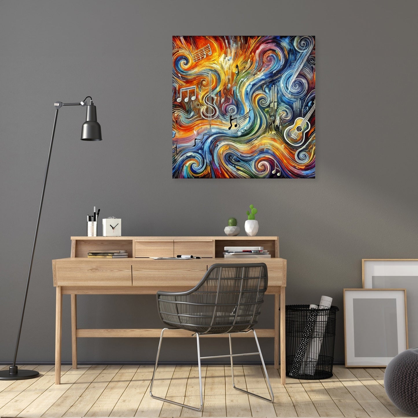 Chaotic Musical Vibrations Canvas