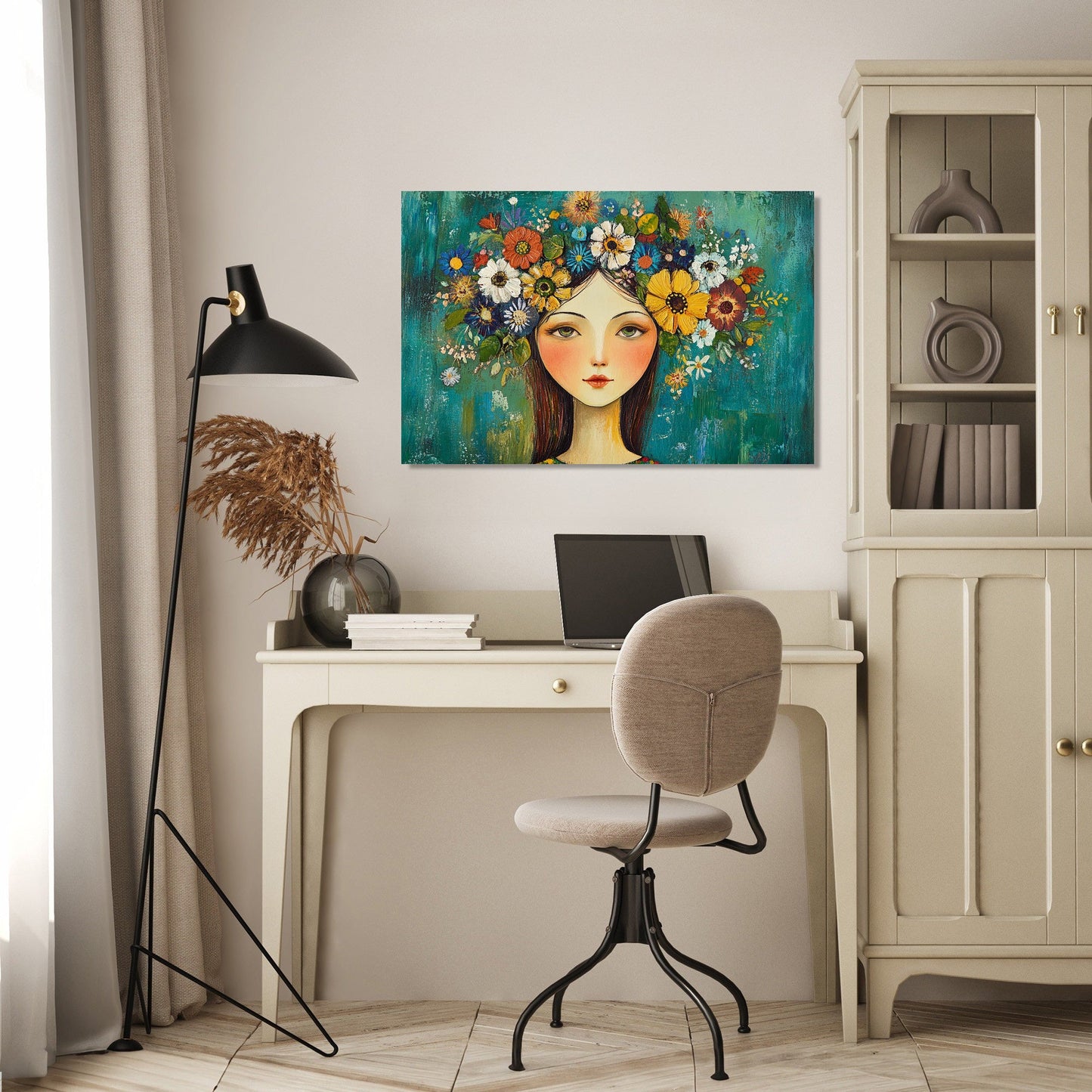 Mother's Floral Crown Canvas