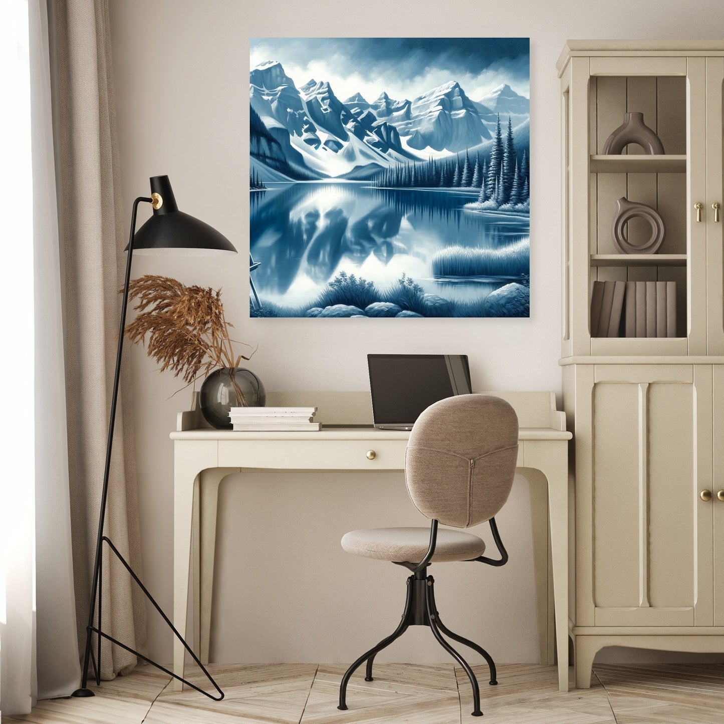 Banff Mountain Reflection Canvas
