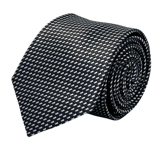 dark grey and white geometric stitch design