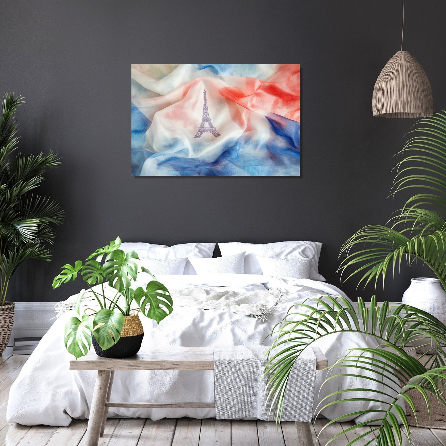 Eiffel Tricolour Canvas