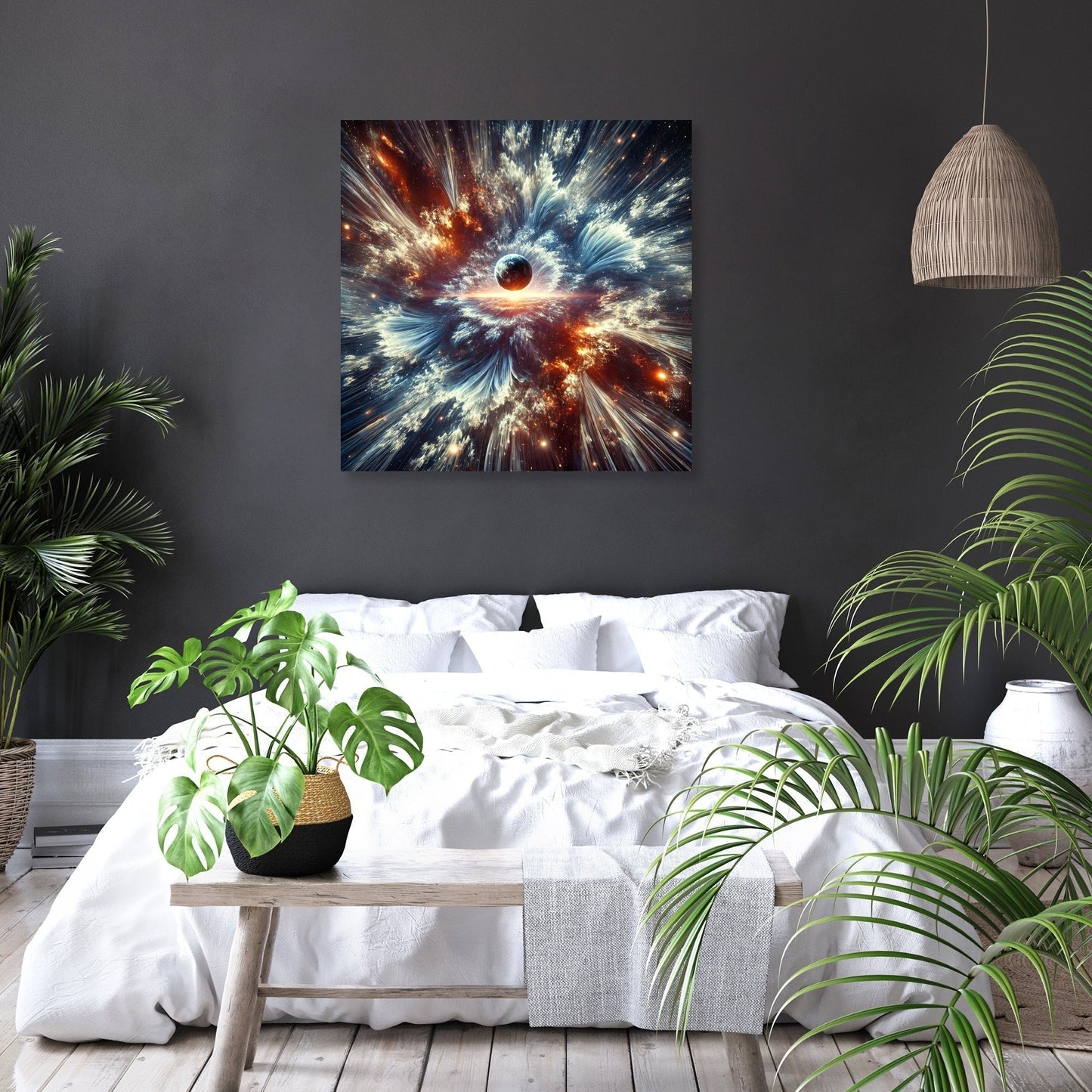 Fractal Vortex Cosmos Canvas