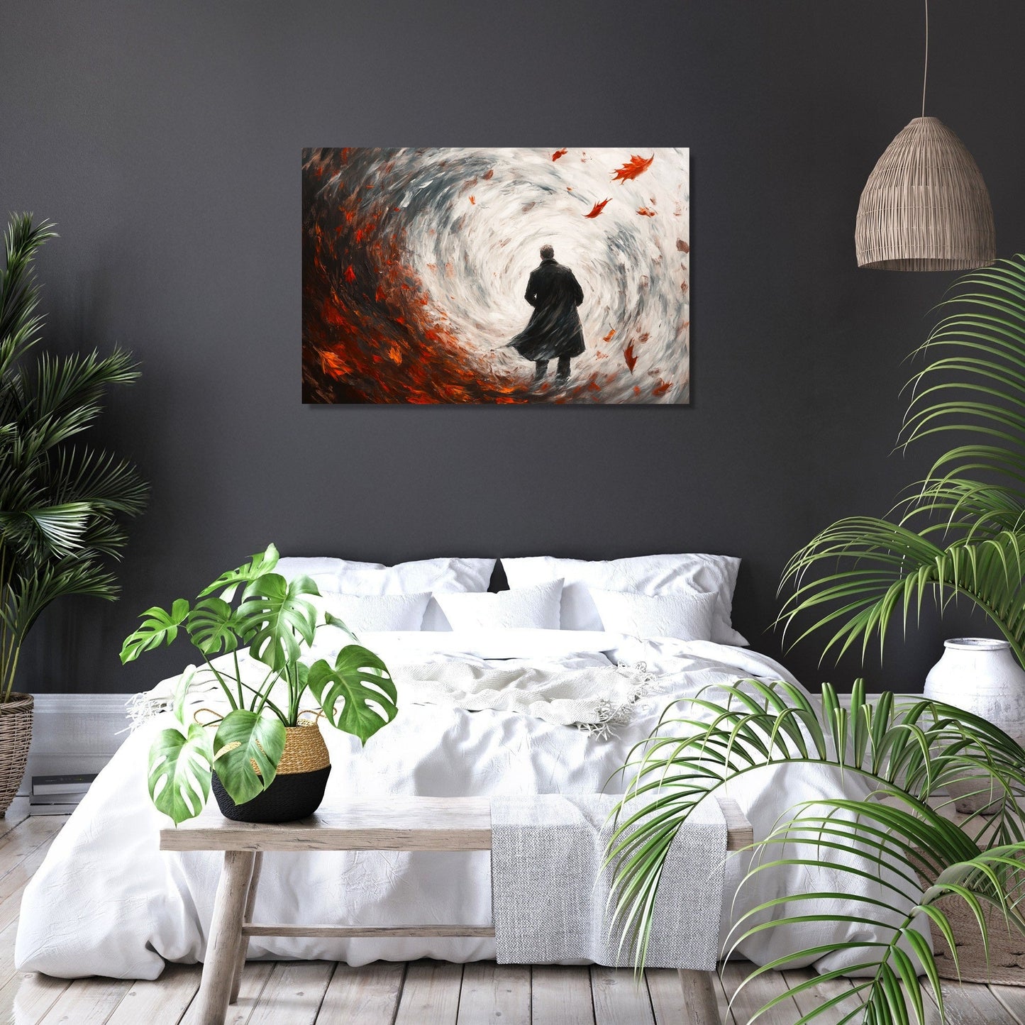 Swirling Autumn Memories Canvas