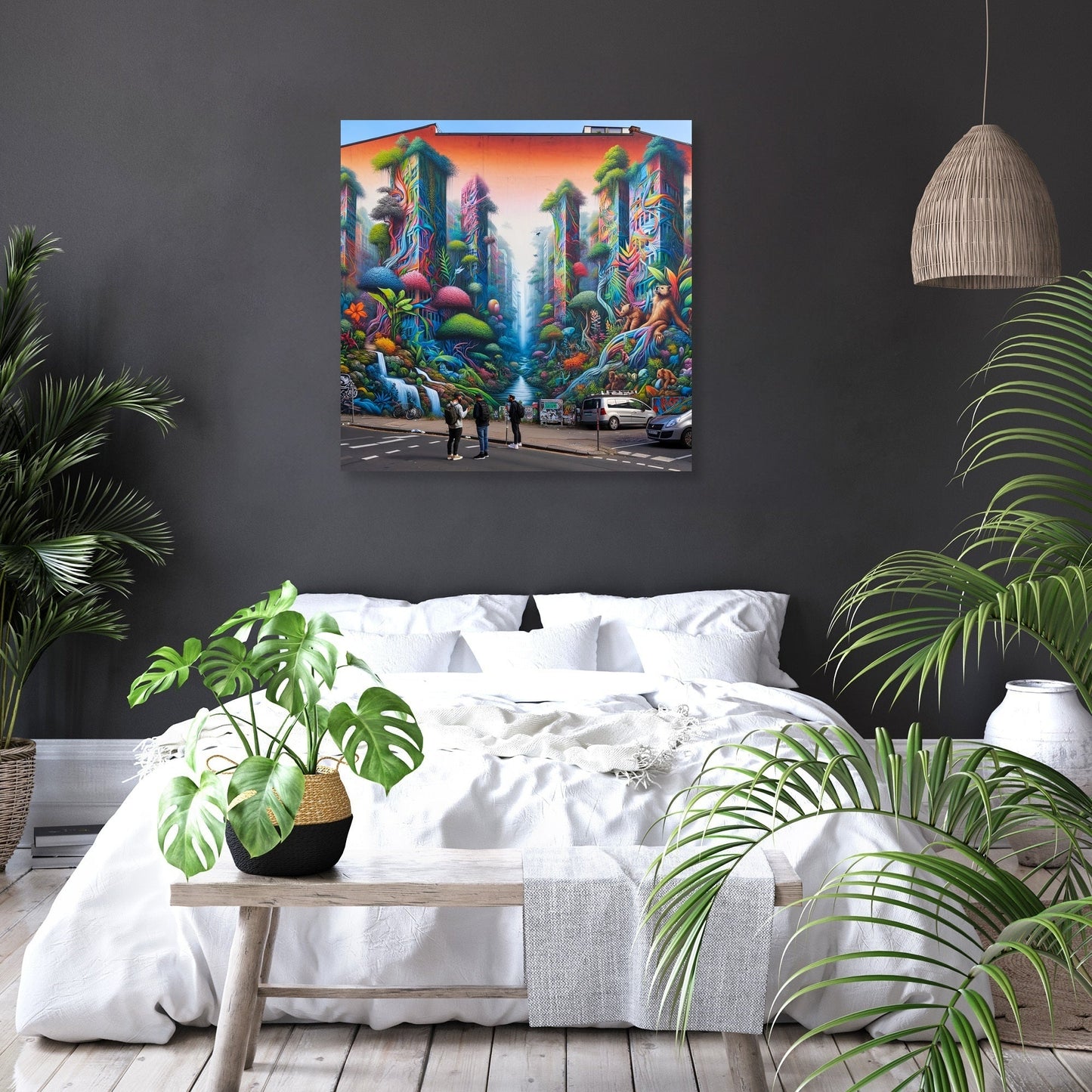 Jungle Mural Dialogue Canvas