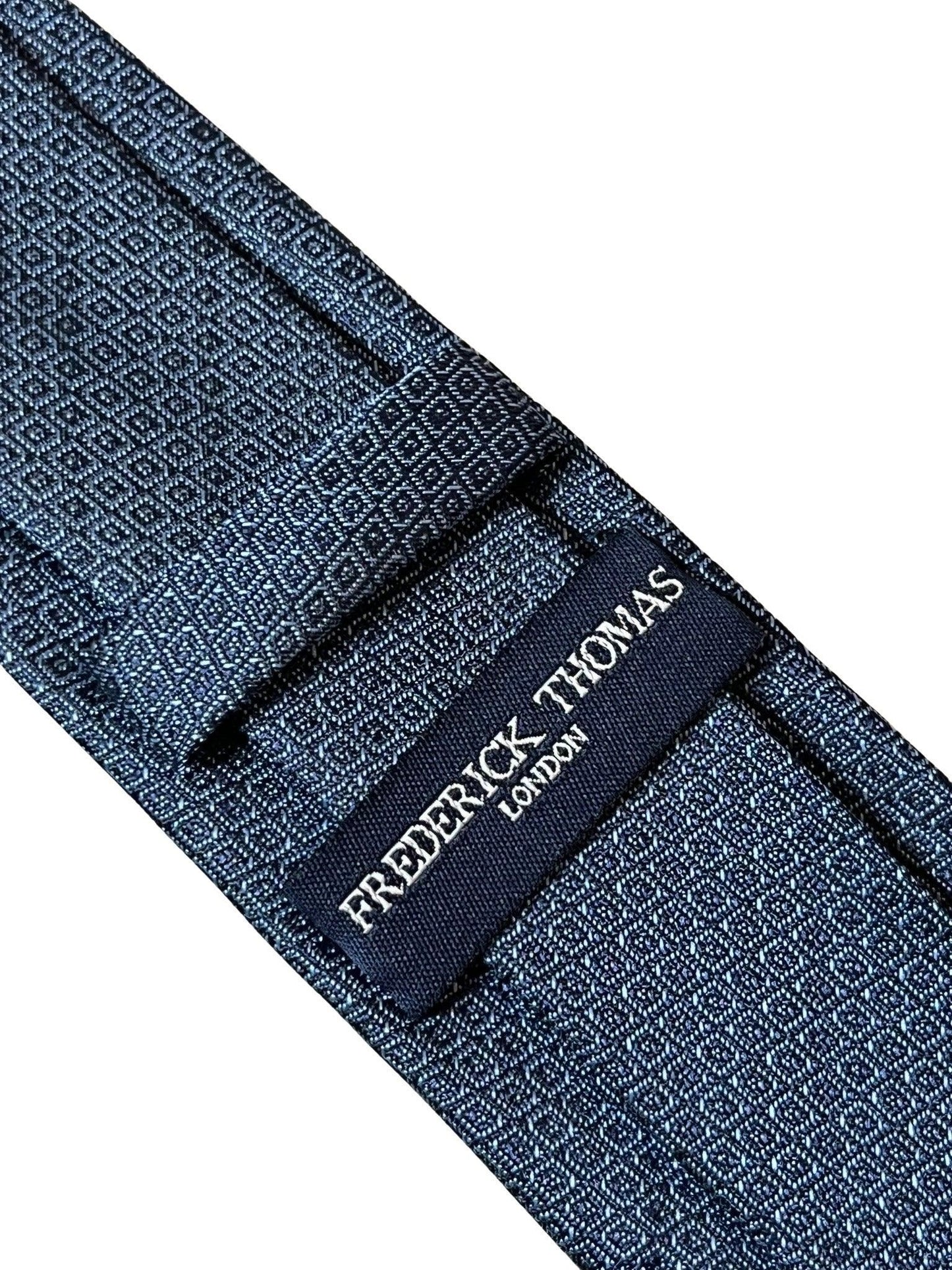 midnight blue grey tie with snakeskin design style effect