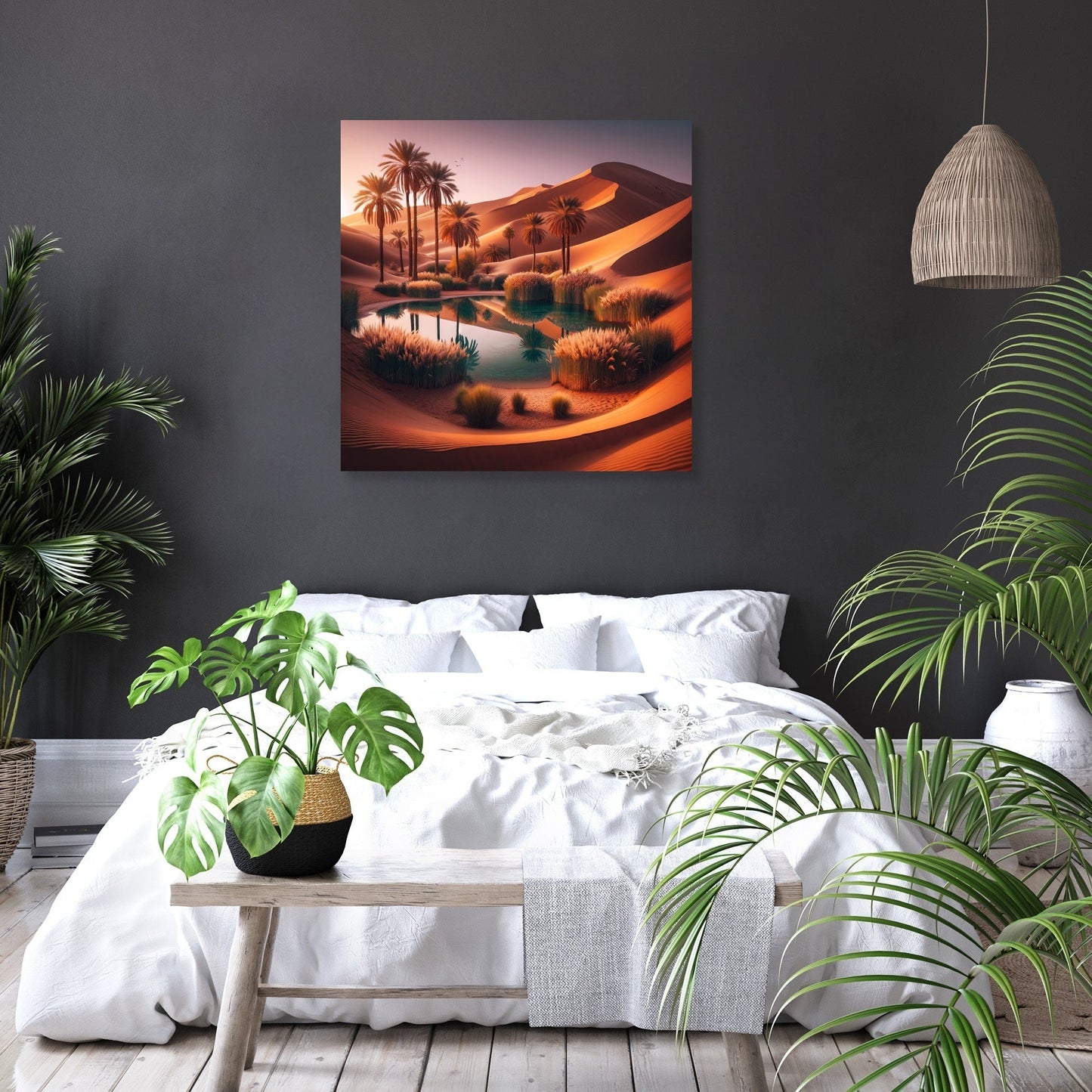 Desert Oasis Tranquillity Canvas