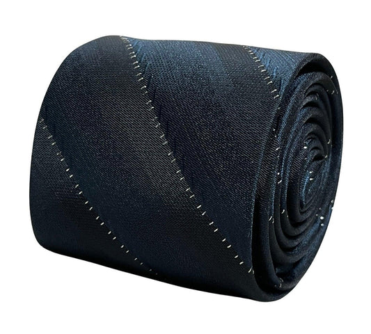 black tie with fine glitter  stripe