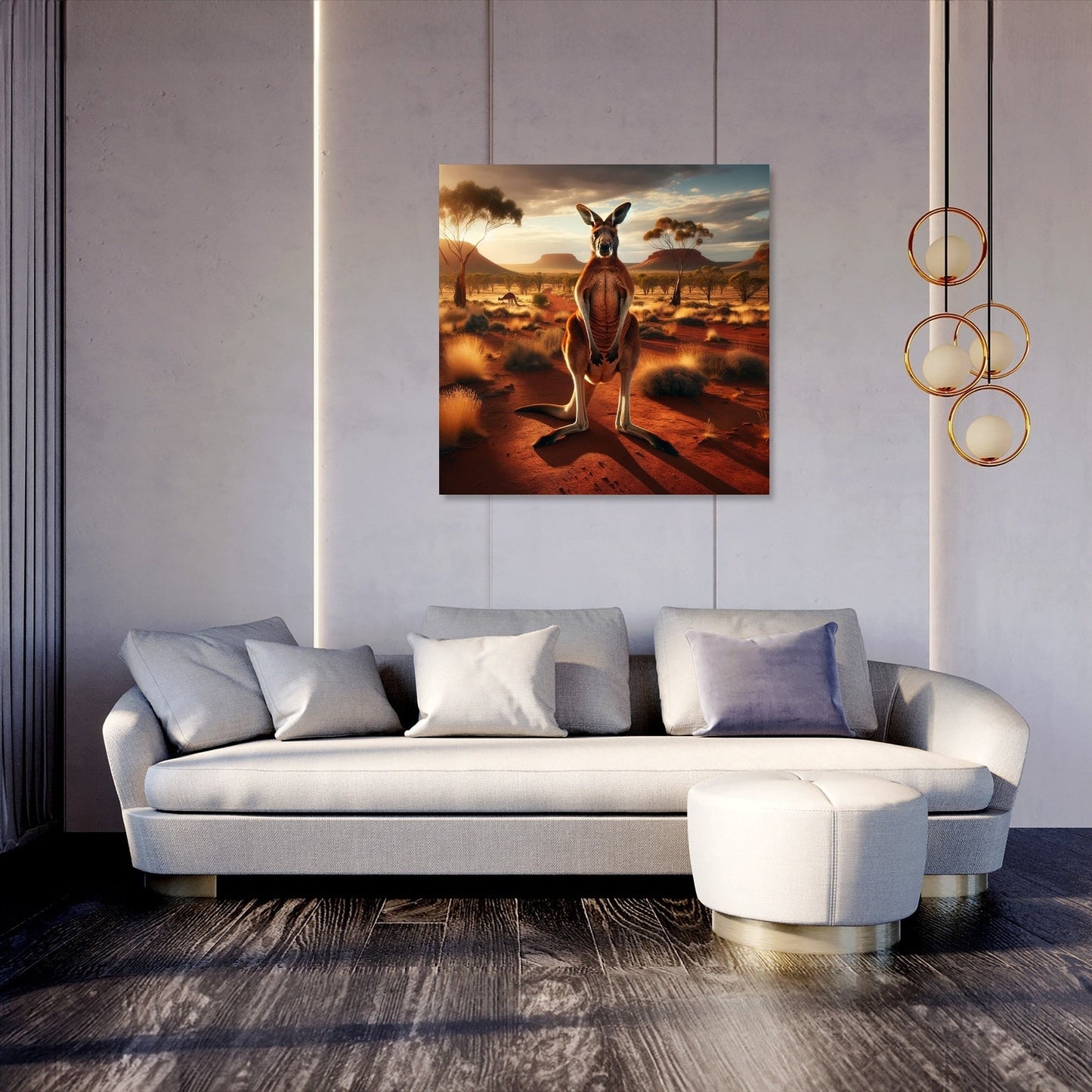Outback Kangaroo Canvas