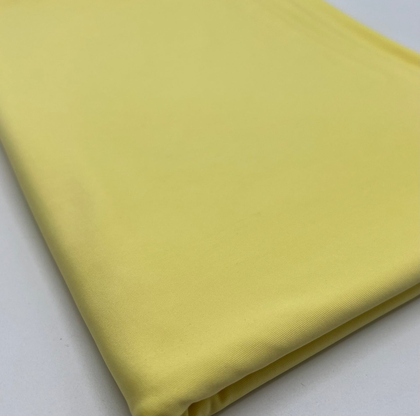 Lemon Yellow Plain Shiny Soft Touch Slinky 4 Way Stretch Fabric