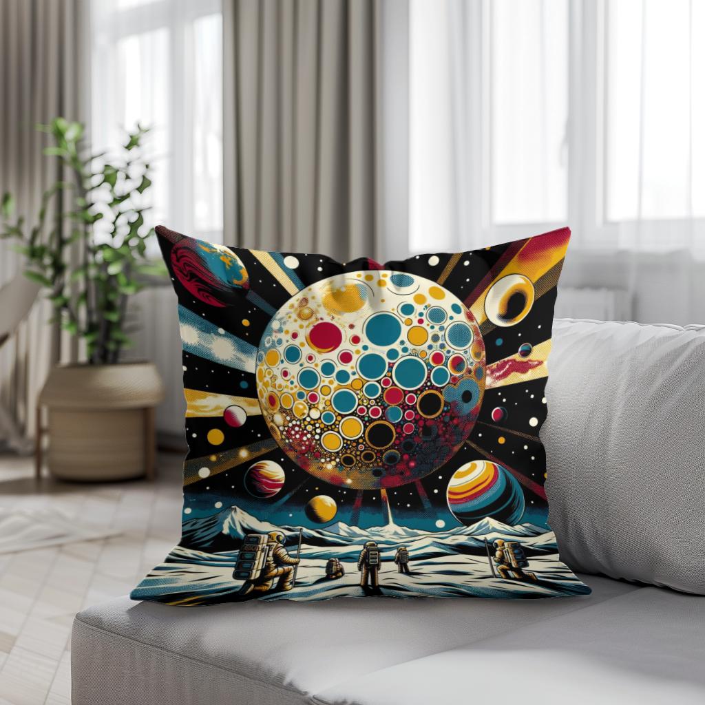 Cosmic Pop Exploration Cotton Cushion
