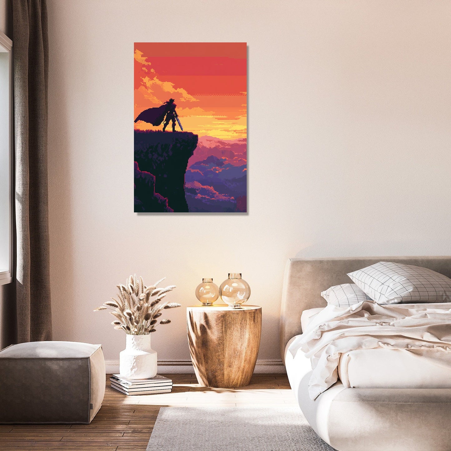 Warrior's Hilltop Sunset Canvas