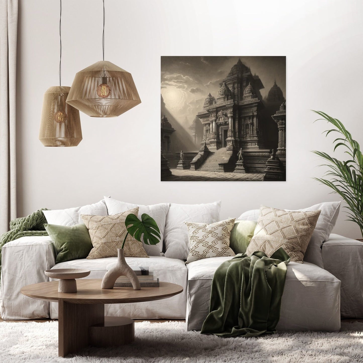 Dhakeshwari Temple Classic Elegance Canvas