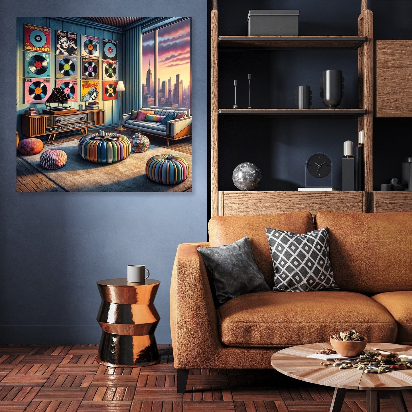Retro Pop Vinyl Canvas