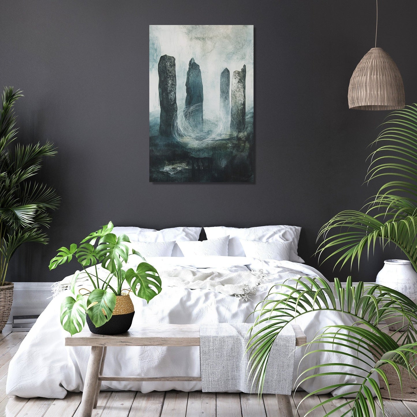 Celestial Stone Circle Canvas