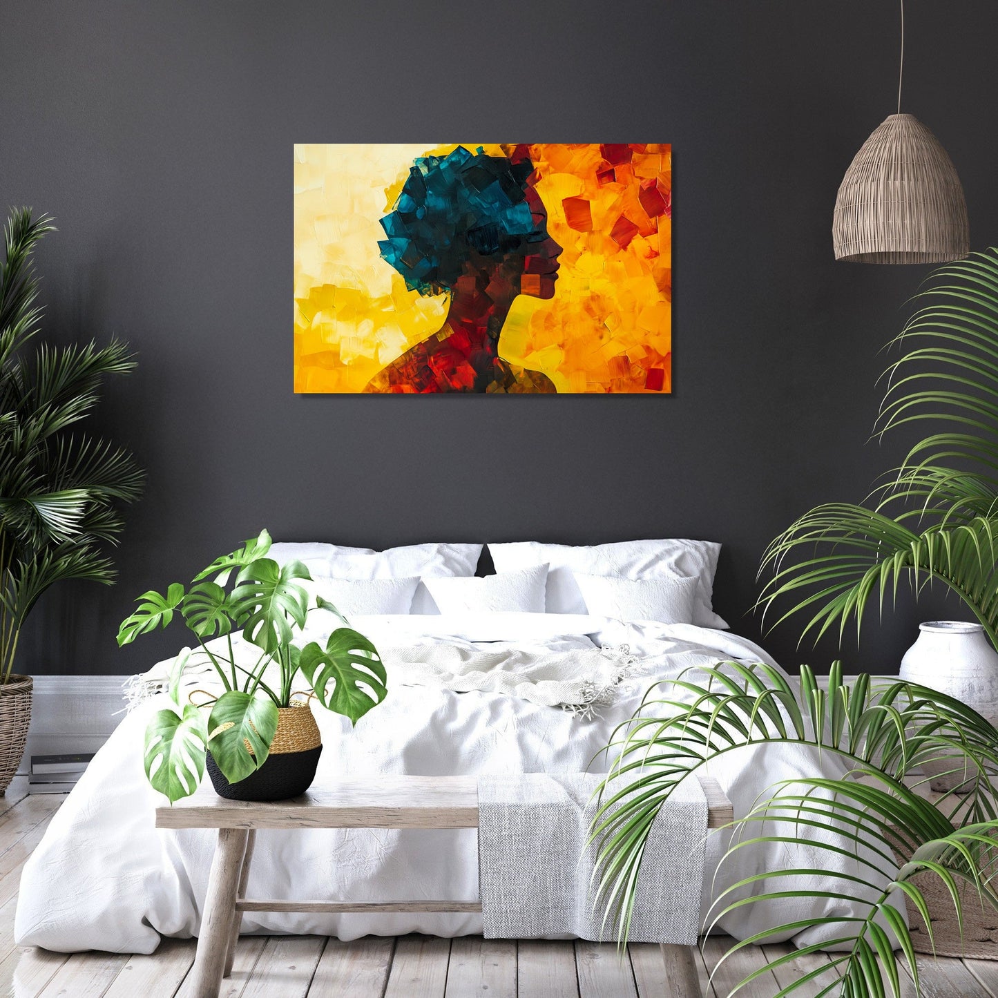 Geometric Silhouette Canvas