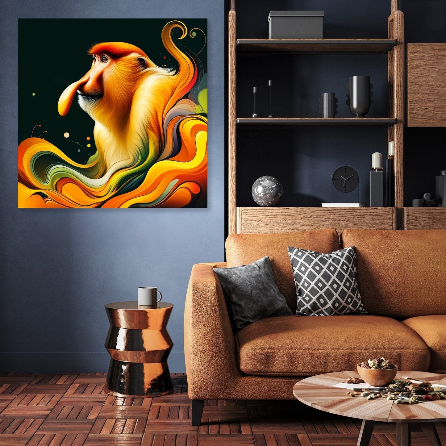 Graceful Proboscis Monkey Canvas
